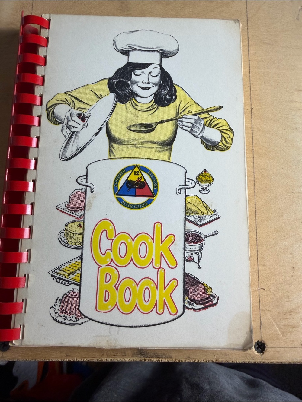 Cook Book - Yellow & White Illustrated Recipe Book